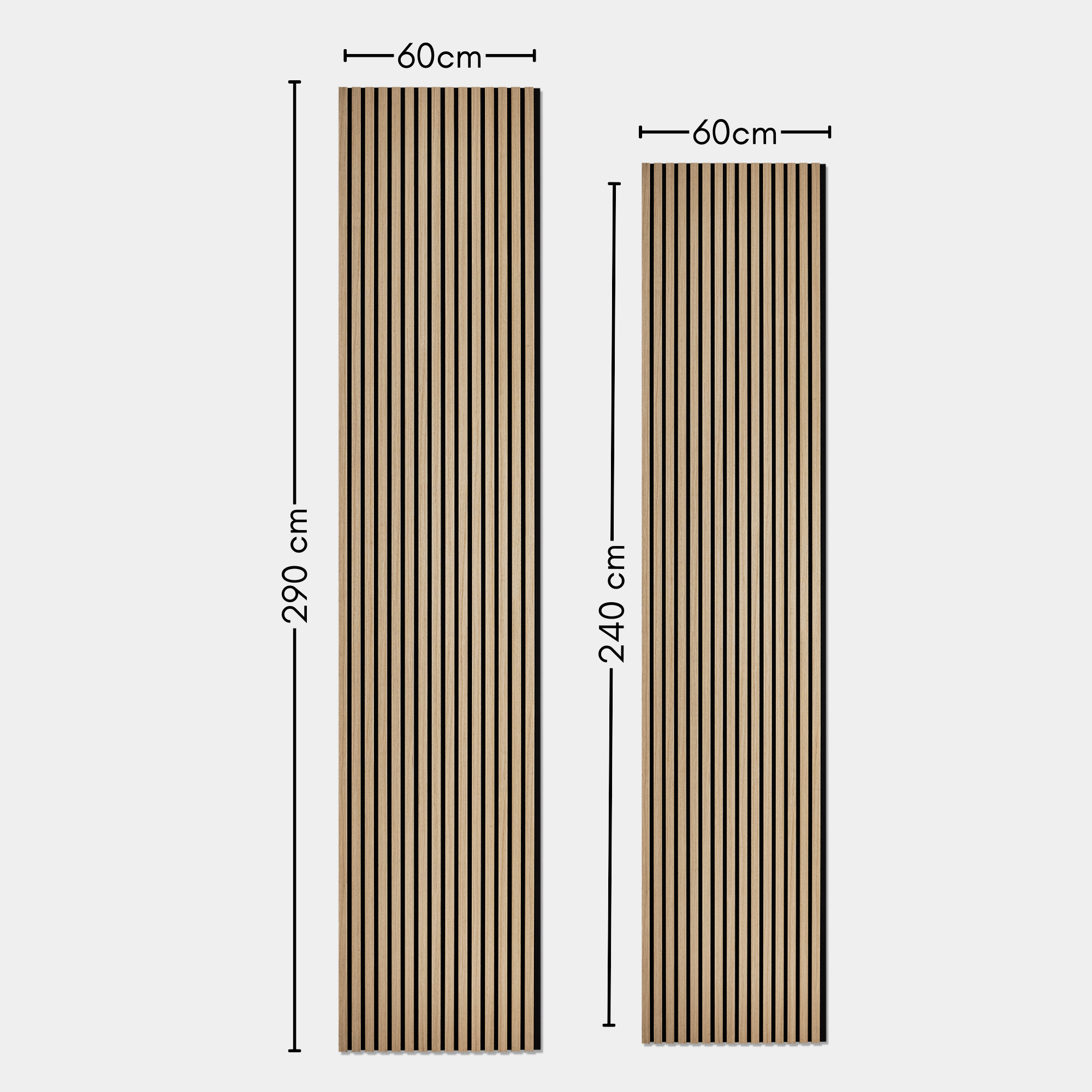 Natural Oak Acoustic Slat Wall Panel