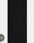 Midnight Black Acoustic Slat Wall Panel - 290cmx60cm